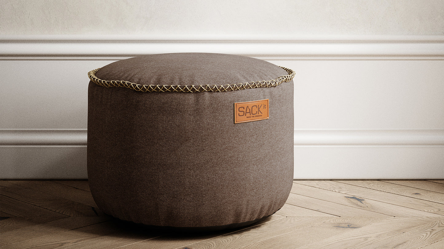 Canvas Pouf - Puf til indendørs brug