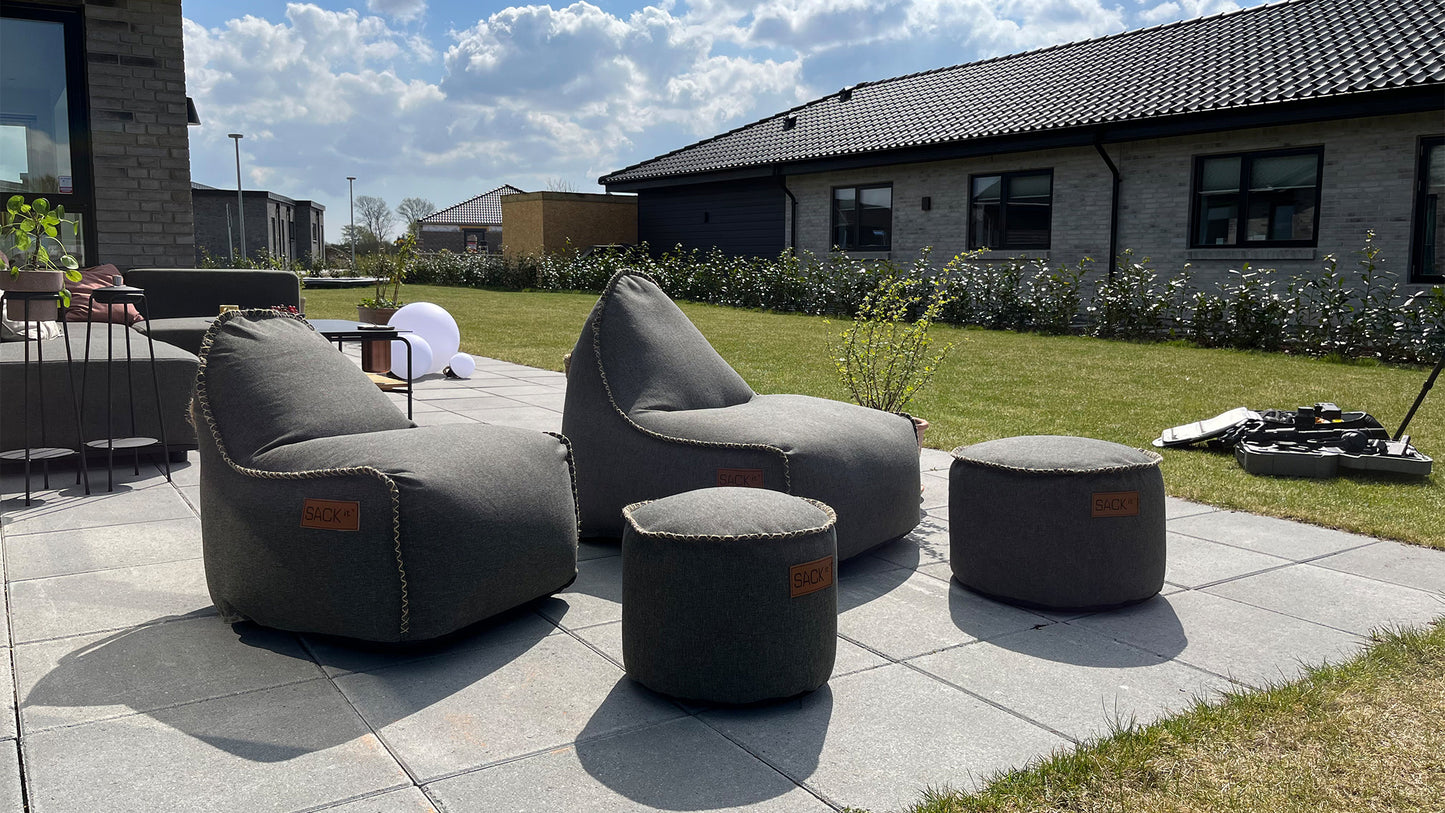 Cobana Junior Lounge Chair & Pouf - Børnesækkestol med puf til udenfor og indenfor
