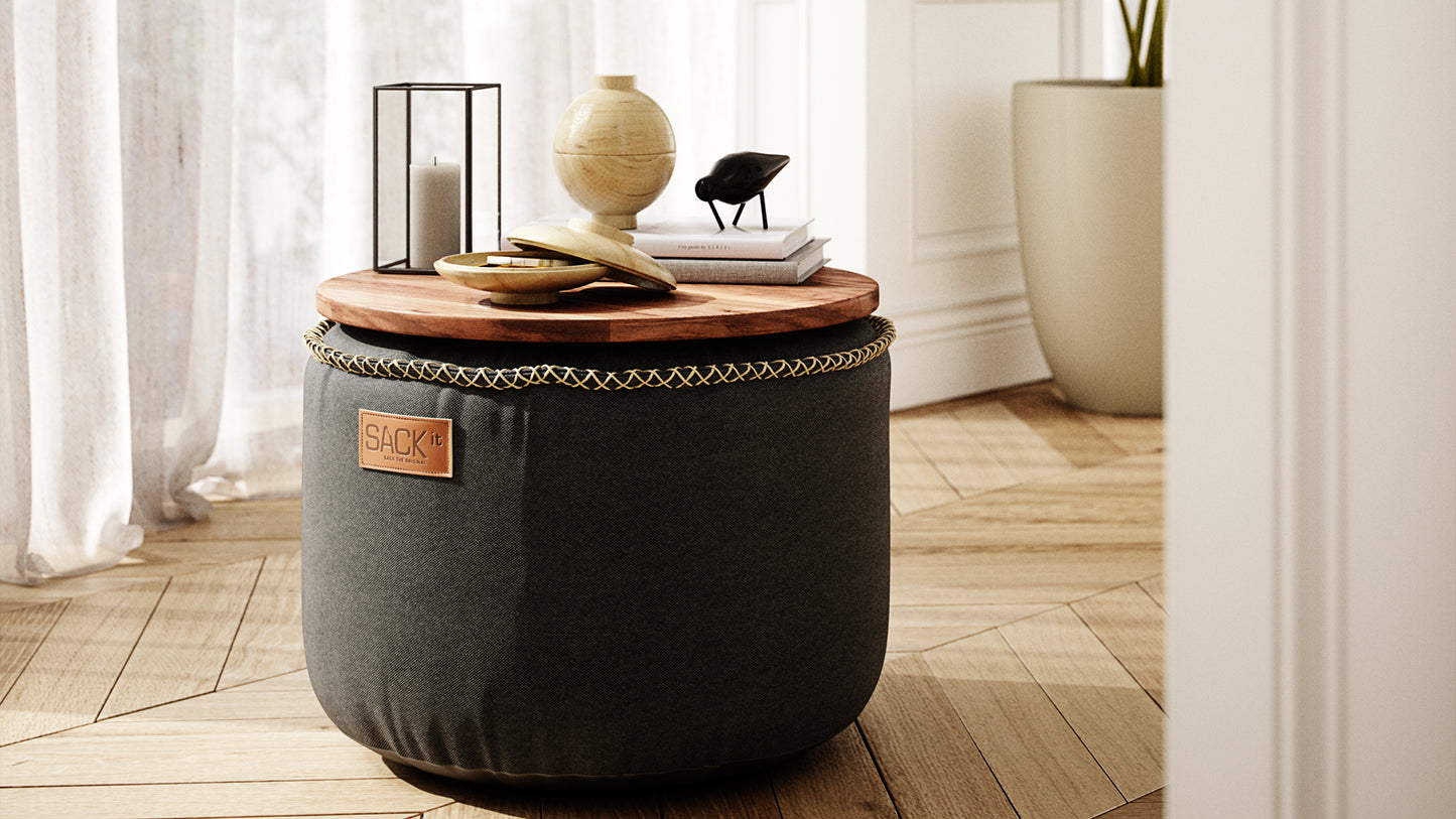 Canvas Pouf - Puf til indendørs brug