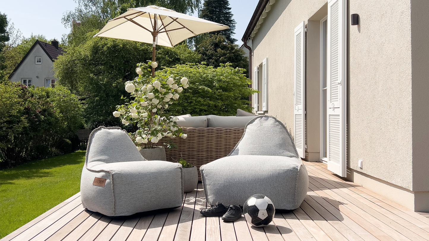 Cobana Lounge Chair & Pouf - Indendørs og udendørs sækkestol med puf