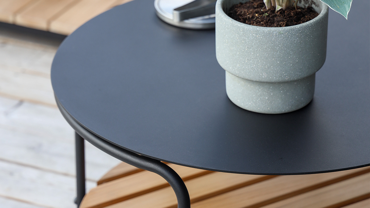 Patio Sofa Table - Ø70 - Udendørs aluminiums sofabord