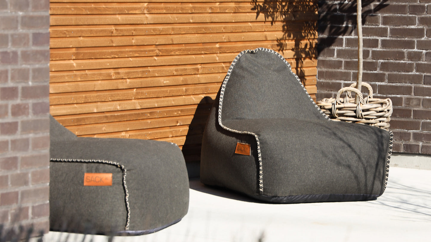 Cobana Lounge Chair & Pouf - Indendørs og udendørs sækkestol med puf