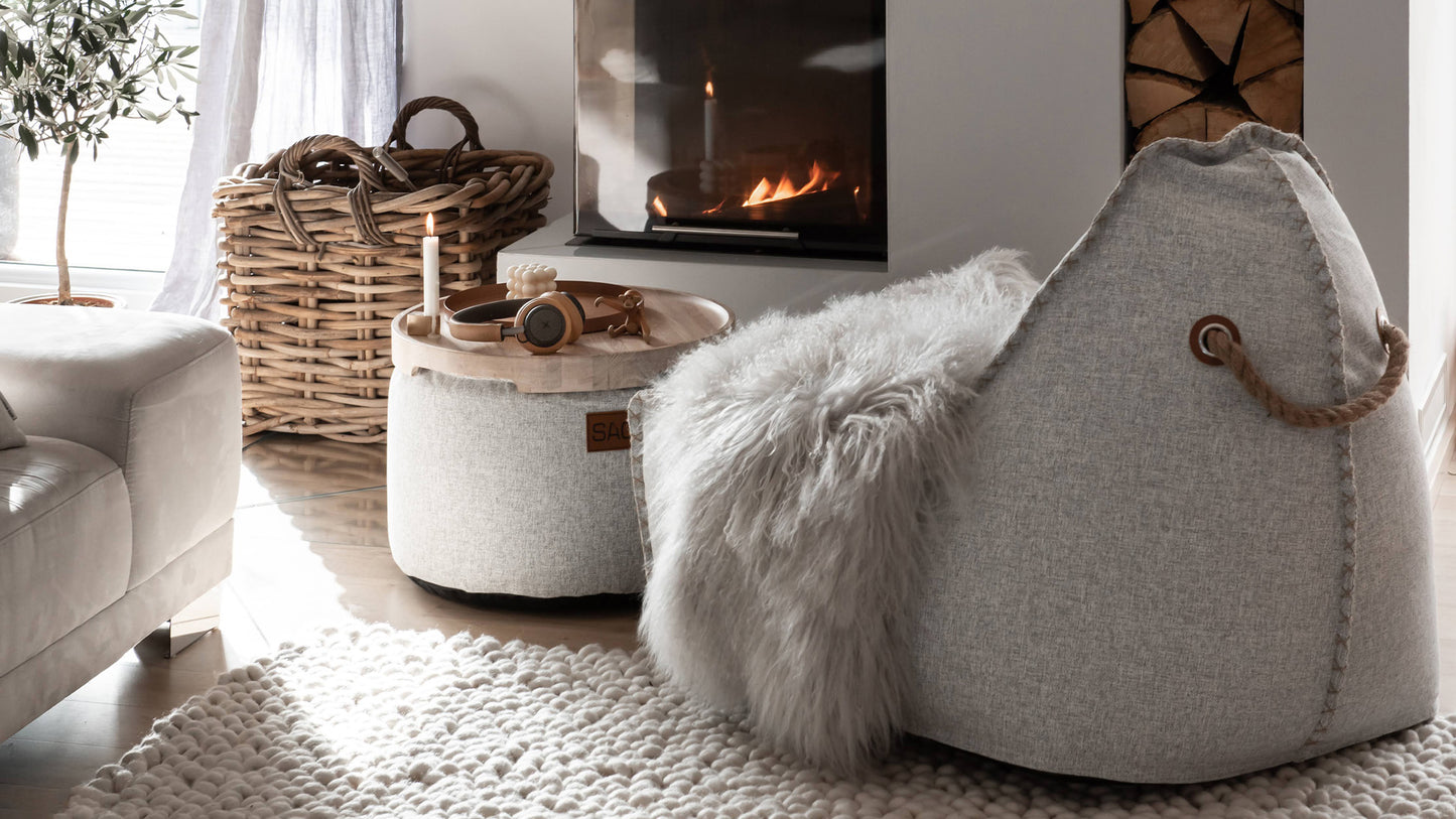 Cobana Lounge Chair & Pouf - Indendørs og udendørs sækkestol med puf