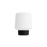 Trådløs Ambience Lamp Intelligent+ med hvid kuppel og base, batteridrevet udendørs lampe uden ledninger.