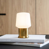 London base i børstet messing, 5 cm høj holder til Lamp Intelligent i rustfrit stål