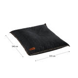 Cobana Beanbag sækkestol i grå, slidstærkt og vandafvisende materiale, indendørs og udendørs brug.