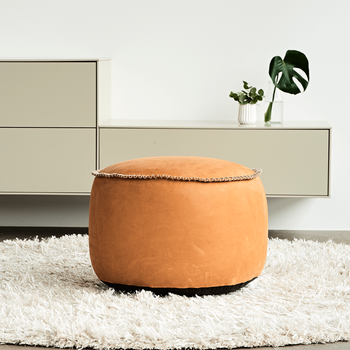 | Dunes Pouf - Dunes Cognac | SACKit