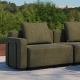 Sort Cobana Cushion i vandafvisende Olefin tekstil til udendørs sofa med skumfyld.