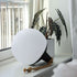 SACKit Light 250 udendørs lampe med rund hvid kuppel og sort håndtag i maritimt design