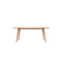 Edge Dining Table i europæisk egetræ med matlakeret overflade og facetteret bordplade, 180x90 cm.