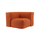 Soft Sofa Indoor - Corner | Soft Sofa Indoor - Corner - Orange Jaquard | SACKit