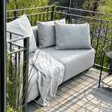 Cobana Lounge Sofa - 2 seater | Cobana Lounge Sofa - 2 seater - Kirra Olive Med armlæn Med puf | SACKit