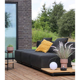 Sort Cobana Lounge Sofa i modulopbygget design med tre siddepladser til udendørs brug.