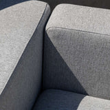 Cobana Lounge Sofa 5-personers hjørnesofa i sort med modulopbygget design til udendørs brug.