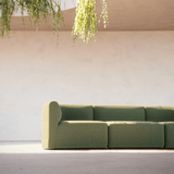 Fjord Sofa - Corner Section Left | Fjord Sofa - Corner Section Left - Cosmo Olive | SACKit