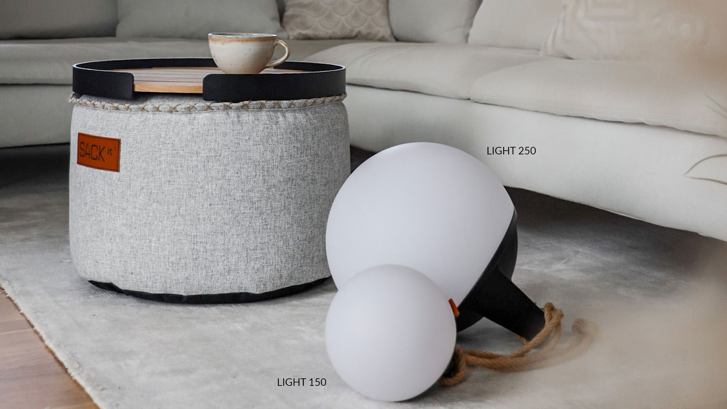 Patio Accessory Stand Ø22 + Light 250 - Indendørs/udendørs accessory opsats med lampe