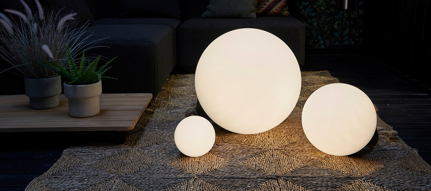Light Combi Pack - Udendørs/indendørs batteridrevne lamper i 3 størrelser