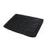 Schwarze, wasserabweisende Winterabdeckung für Soft Sofa Outdoor 4-Sitzer Ecksofa aus dehnbarem Material.