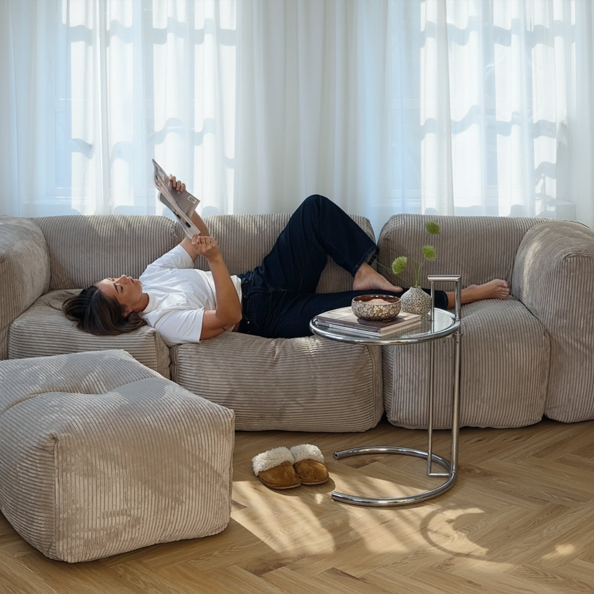 Soft Sofa Indoor - En modulsofa med blød komfort | SACKit