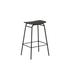 Frame Bar Stool 73 cm i sortbejdset egetræ med stel i sort pulverlakeret stål.