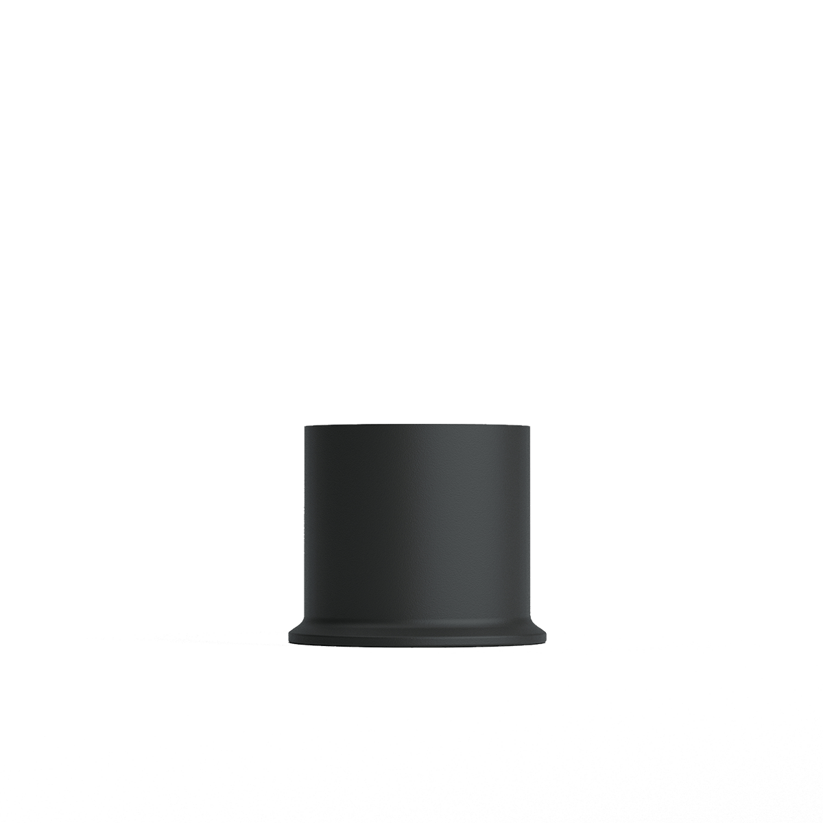 Sort London base i pulverlakeret rustfrit stål, 5 cm høj holder til Lamp Intelligent.