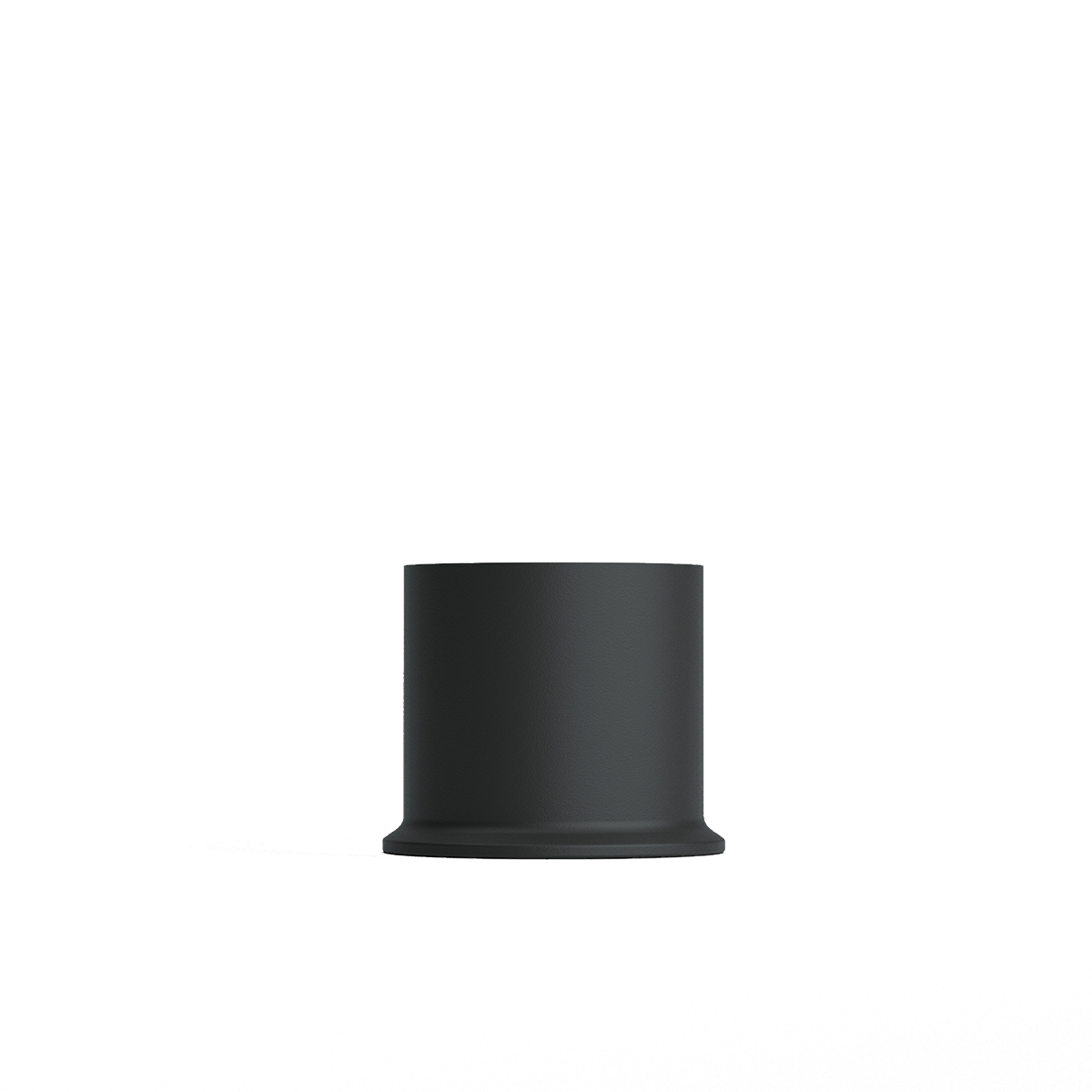 Sort London base i pulverlakeret stål, 5 cm høj holder til Lamp Intelligent, udendørs brug.