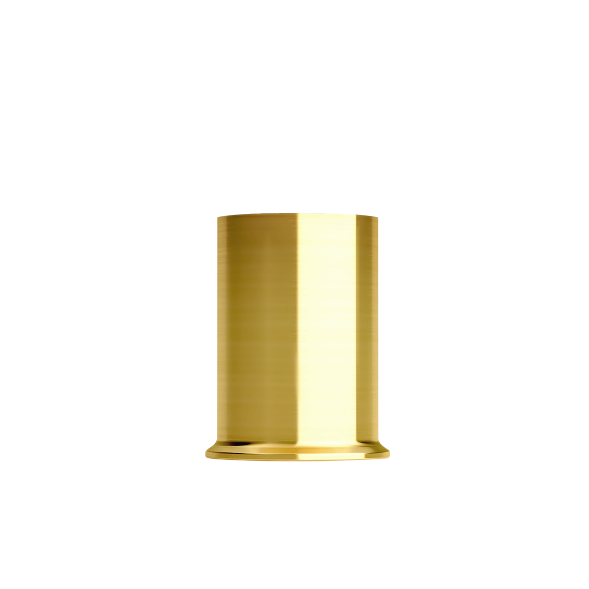 London base i børstet messing, 8 cm høj holder til Lamp Intelligent i rustfrit stål.