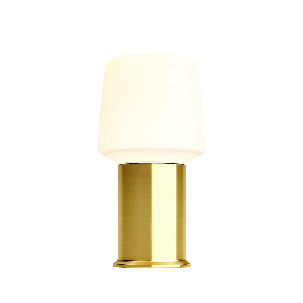 Ambience Lamp Intelligent+ med London base i børstet messing, udendørs genopladelig lampe i størrelse 8.