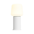 Ambience Lamp Intelligent with London base in white, outdoor rechargeable lamp with sleek design.