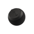 Sort Play Mini Bluetooth-højtaler med silikoneknapper og slidstærkt polyestertekstil.