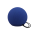 Play Mini Bluetooth højtaler i cobalt blå med polyestertekstil og silikoneknapper, kompakt design.