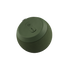 Olive farvet Play Mini højtaler med silikoneknapper og stofbetræk i kompakt design.