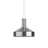 Dawn Pendant Ø25 i poleret aluminium med perforeret top og hvid inderskærm til indendørs belysning.