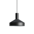 Sort Dawn Pendant Ø25 indendørs lampe med perforeret aluminiumsdesign og hvidmalet inderskærm.