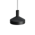 Sort Dawn Pendant Ø25 indendørs lampe i aluminium med perforeret top og hvidmalet inderskærm.