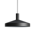 Sort Dawn Pendant Ø40 indendørs lampe i aluminium med perforeret top og hvidmalet inderskærm.