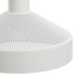 Hvid Dawn Pendant Ø25 indendørs lampe i aluminium med perforeret top og rund form.