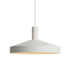 Hvid Dawn Pendant Ø40 lampe i aluminium med perforeret top og rund form til indendørs belysning.