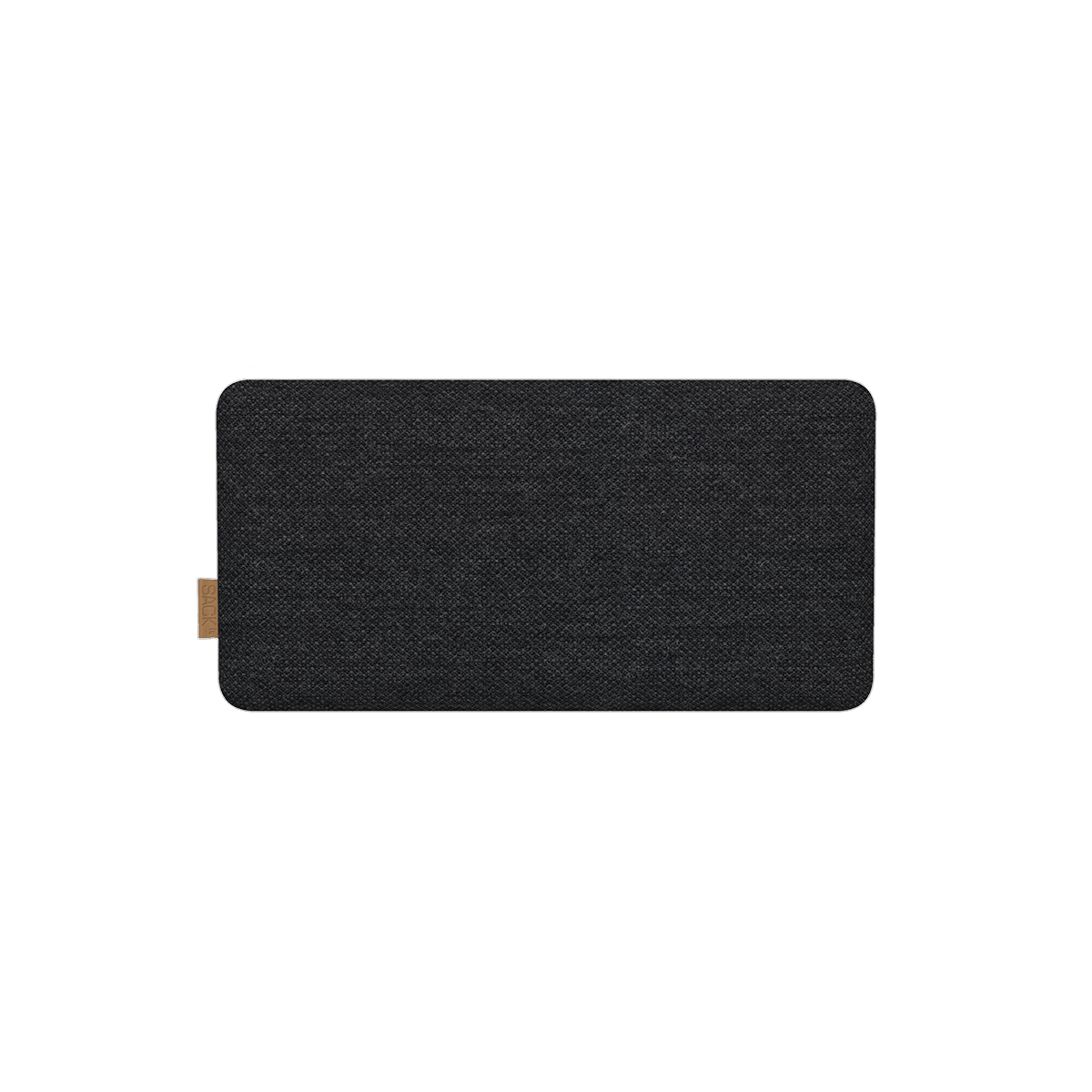 Move 150 Front højttalerfront i Coal X farve med Fiord stof fra Kvadrat og lædermærke.