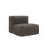 Soft Sofa Outdoor sæde i sort Kirra Noir stof uden stel til udendørs brug.