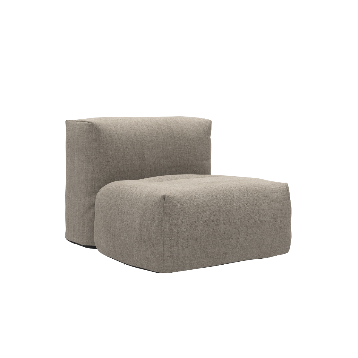 Soft Sofa Outdoor sæde i Kirra Sand farve, blød og formstabil udendørs sofa uden stel.