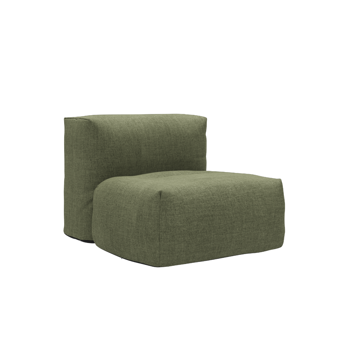 Soft Sofa Outdoor sæde i Kirra Olive farve med blødt, formstabilt design til udendørs brug.