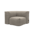 Soft Sofa Outdoor hjørnesofa i Kirra Sand stof til udendørs brug, blød og formstabil uden stel.