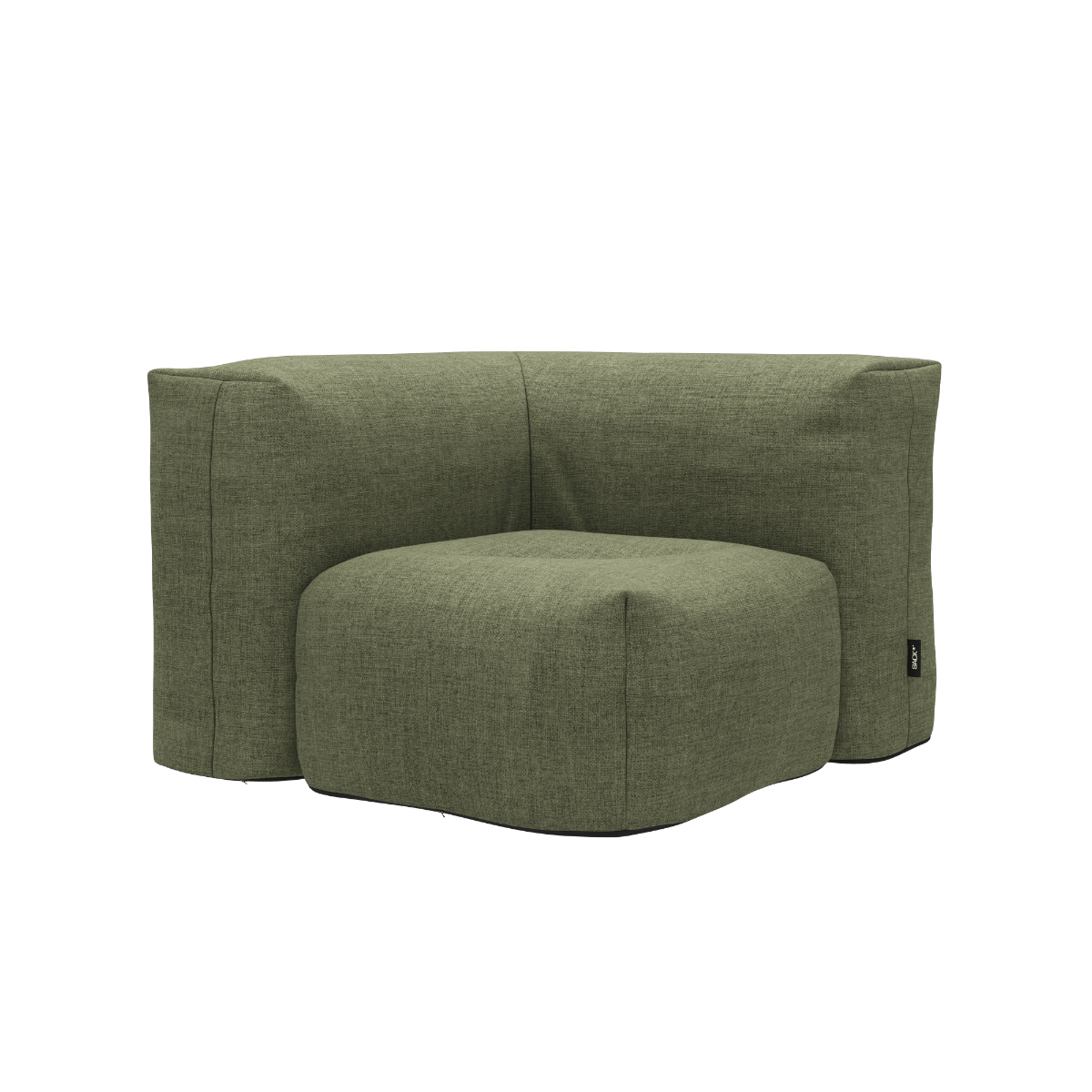 Soft Sofa Outdoor hjørnesofa i Kirra Olive farve med bløde puder til udendørs brug.
