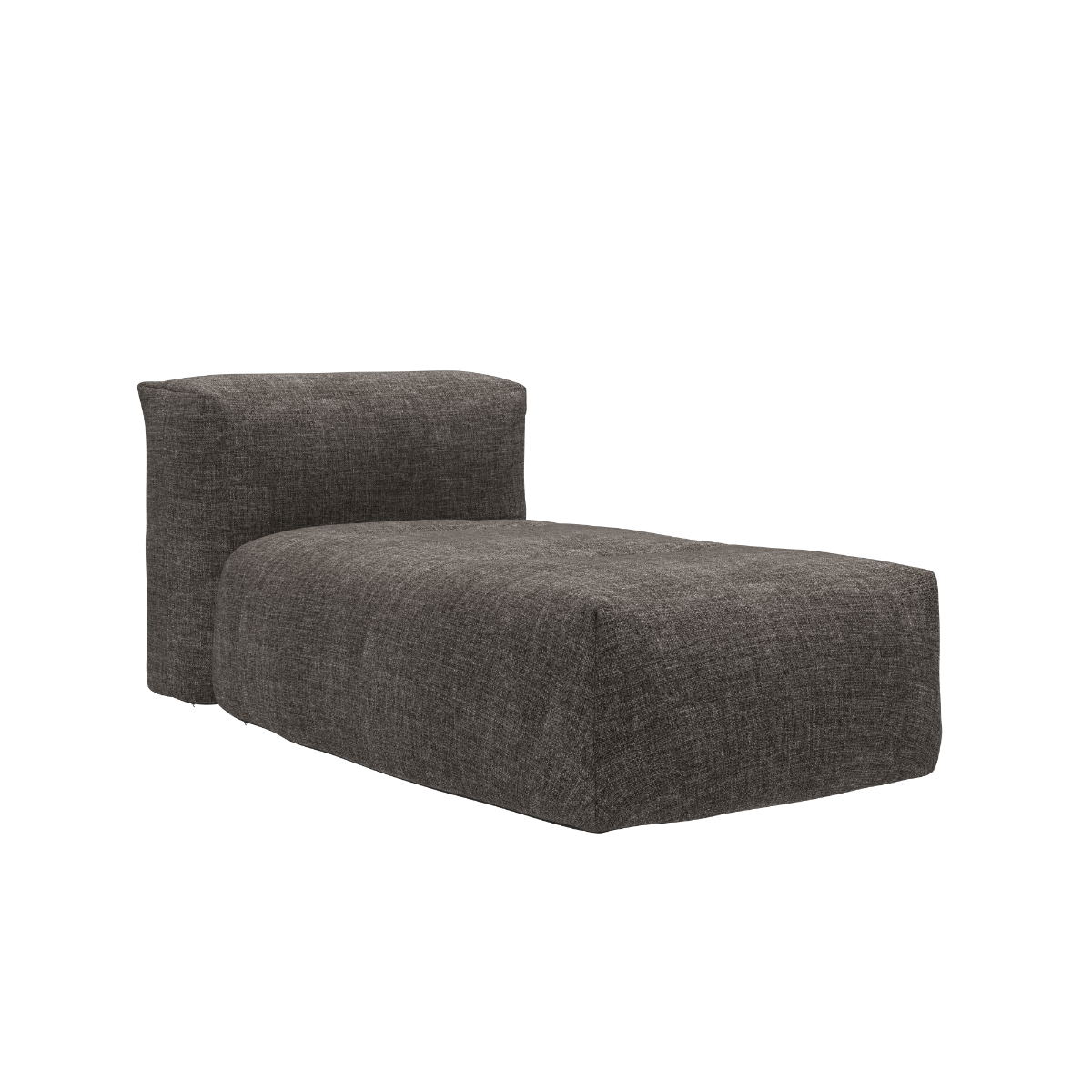Udendørs Soft Sofa Lounger i sort Kirra Noir stof med blødt, vejrbestandigt design.