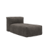 Udendørs Soft Sofa Lounger i sort Kirra Noir stof med blødt, vejrbestandigt design.
