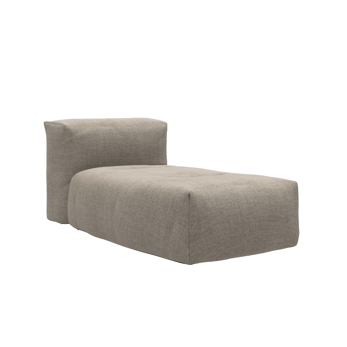Udendørs Soft Sofa Lounger i Kirra Sand med bløde puder og lavt ryglæn.