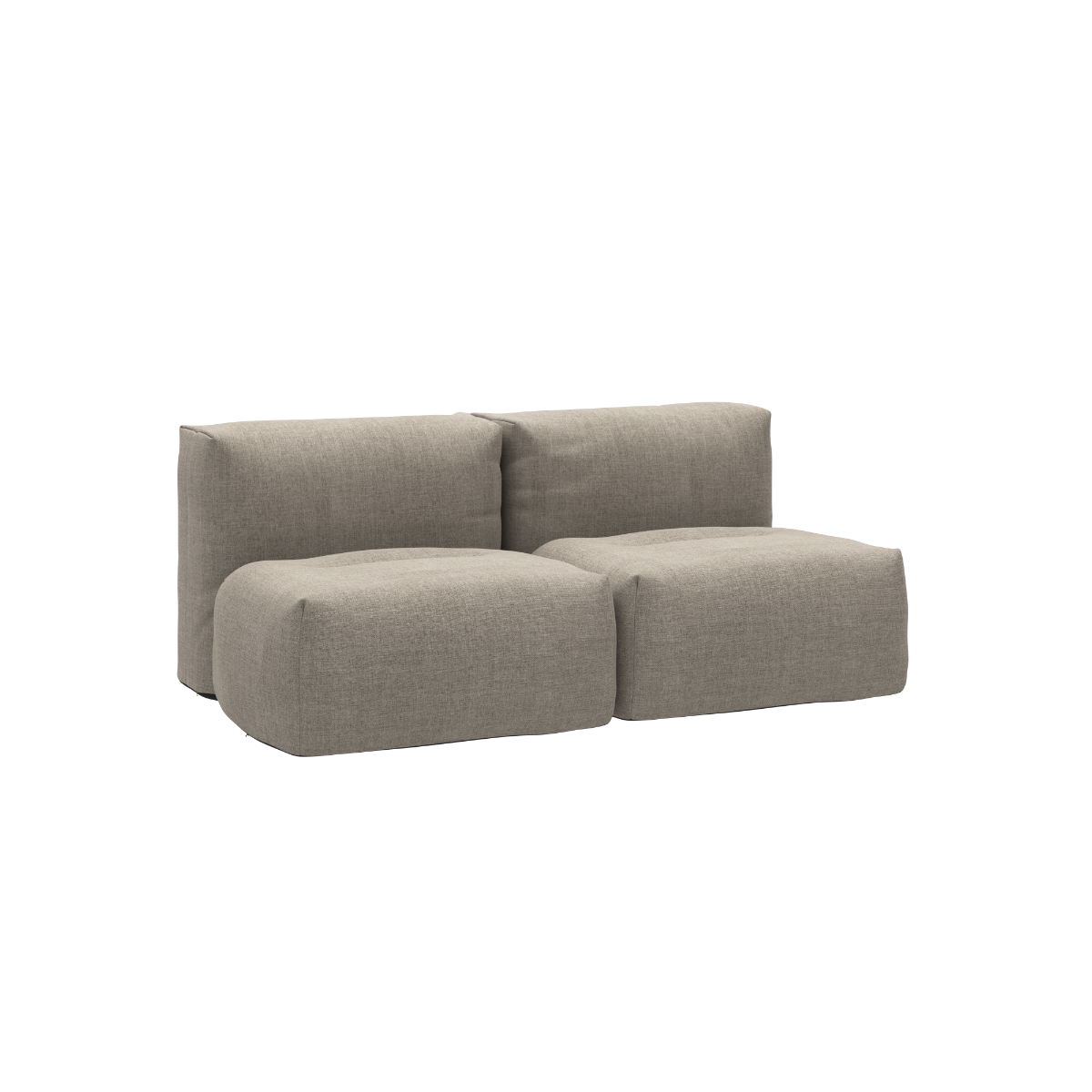 Udendørs Soft Sofa Outdoor 2-personers sofa i Kirra Sand med bløde puder og lavt ryglæn.