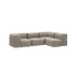 Udendørs Soft Sofa Outdoor hjørnesofa i Kirra Sand med bløde puder og lavt design.