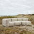 Udendørs Soft Sofa Outdoor 3-personers med puf i Kirra Olive farve, blød og formstabil design.